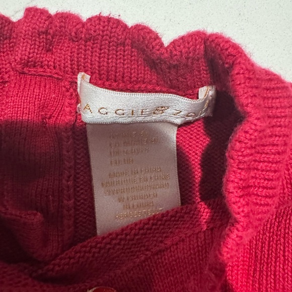 Maggie and Zoe Girls Sweater Dress Red Heart 5-6 - Picture 2 of 2